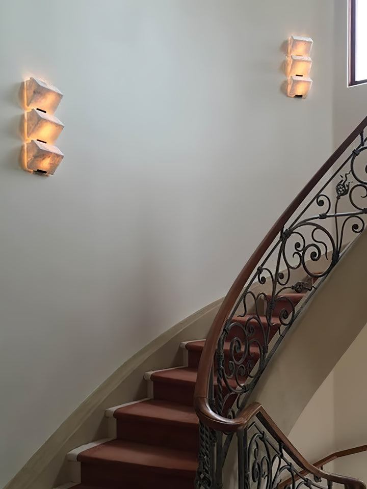 Alabaster Staircase Wall Lamp