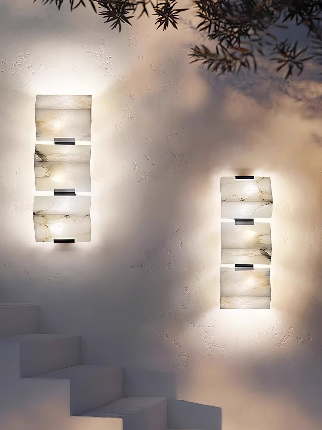 Alabaster Staircase Wall Lamp