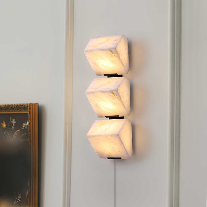 Alabaster Staircase Plug - in Wall Lamp - Vakkerlight