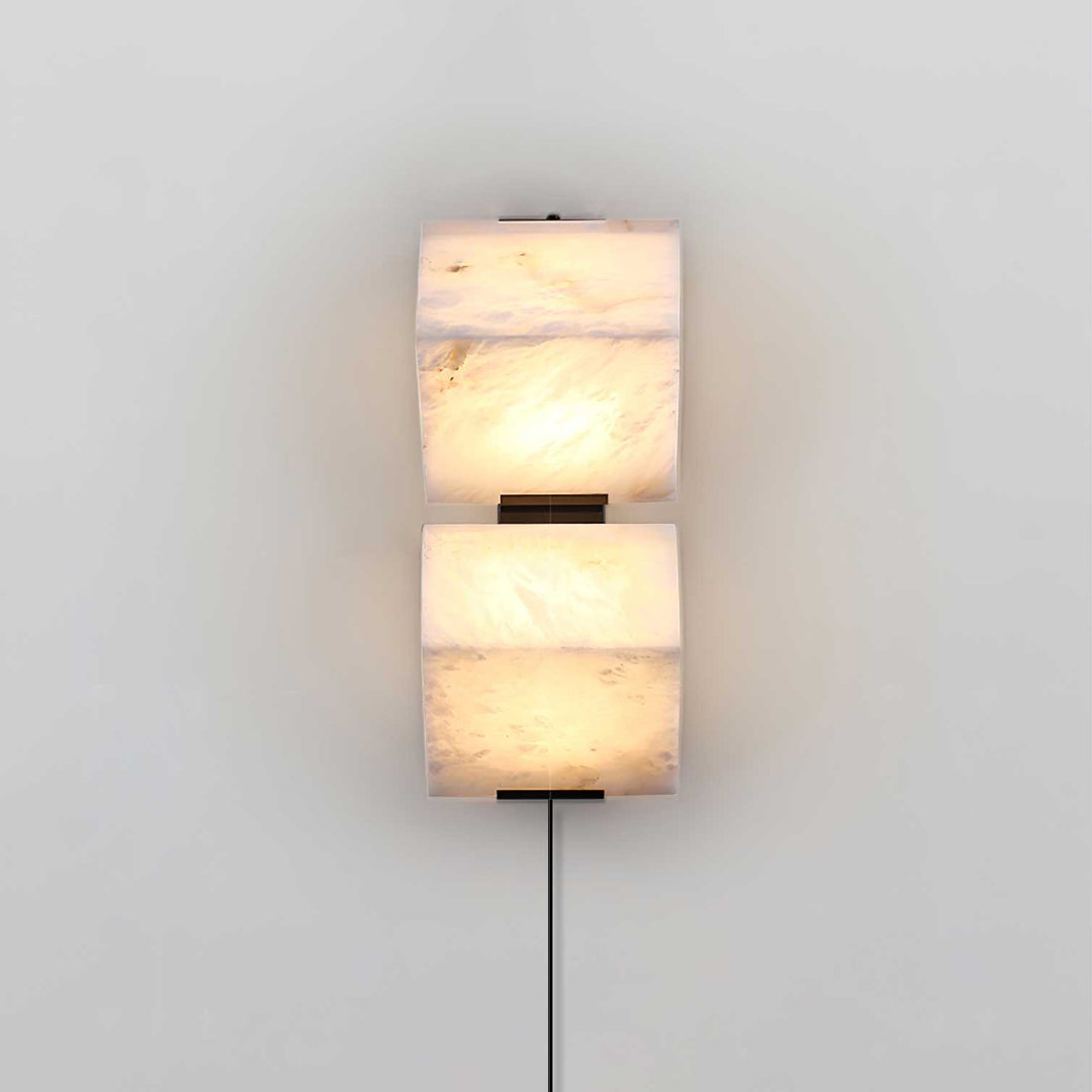 Alabaster Staircase Plug - in Wall Lamp - Vakkerlight