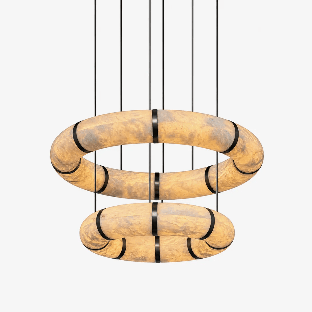 Alabaster Torus Ring Chandelier - Vakkerlight