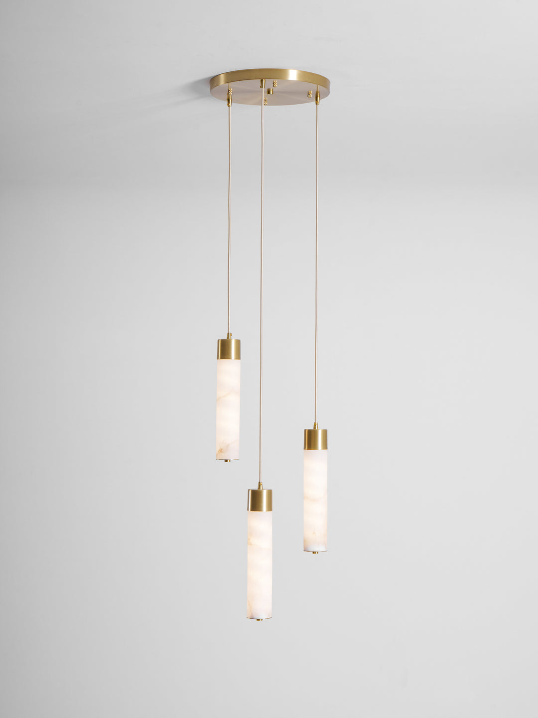 Alabaster Tube Brass Pendant Lamp – detail 8