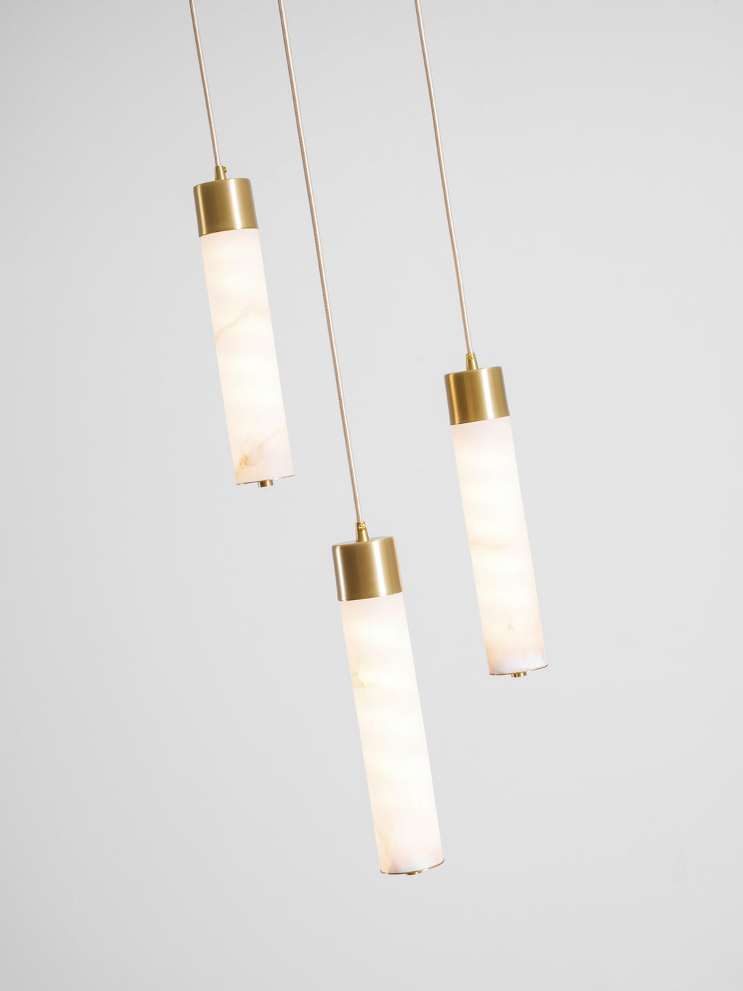 Alabaster Tube Brass Pendant Lamp – detail 10