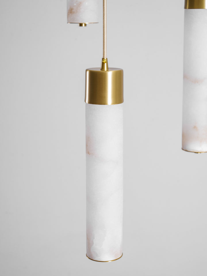 Alabaster Tube Brass Pendant Lamp – detail 14