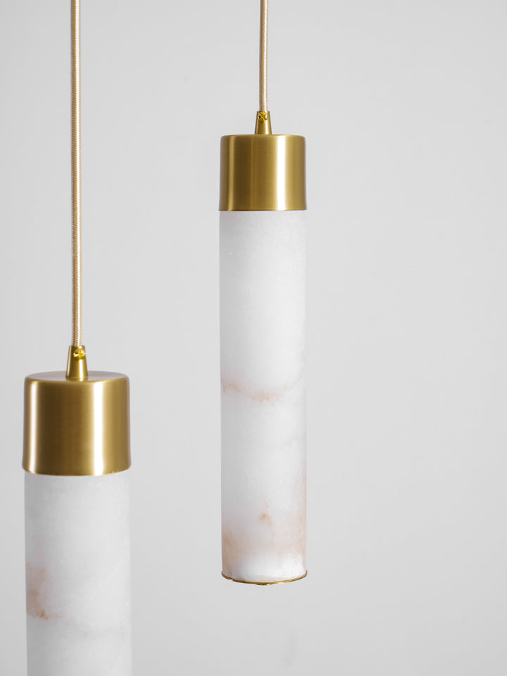 Alabaster Tube Brass Pendant Lamp – detail 15