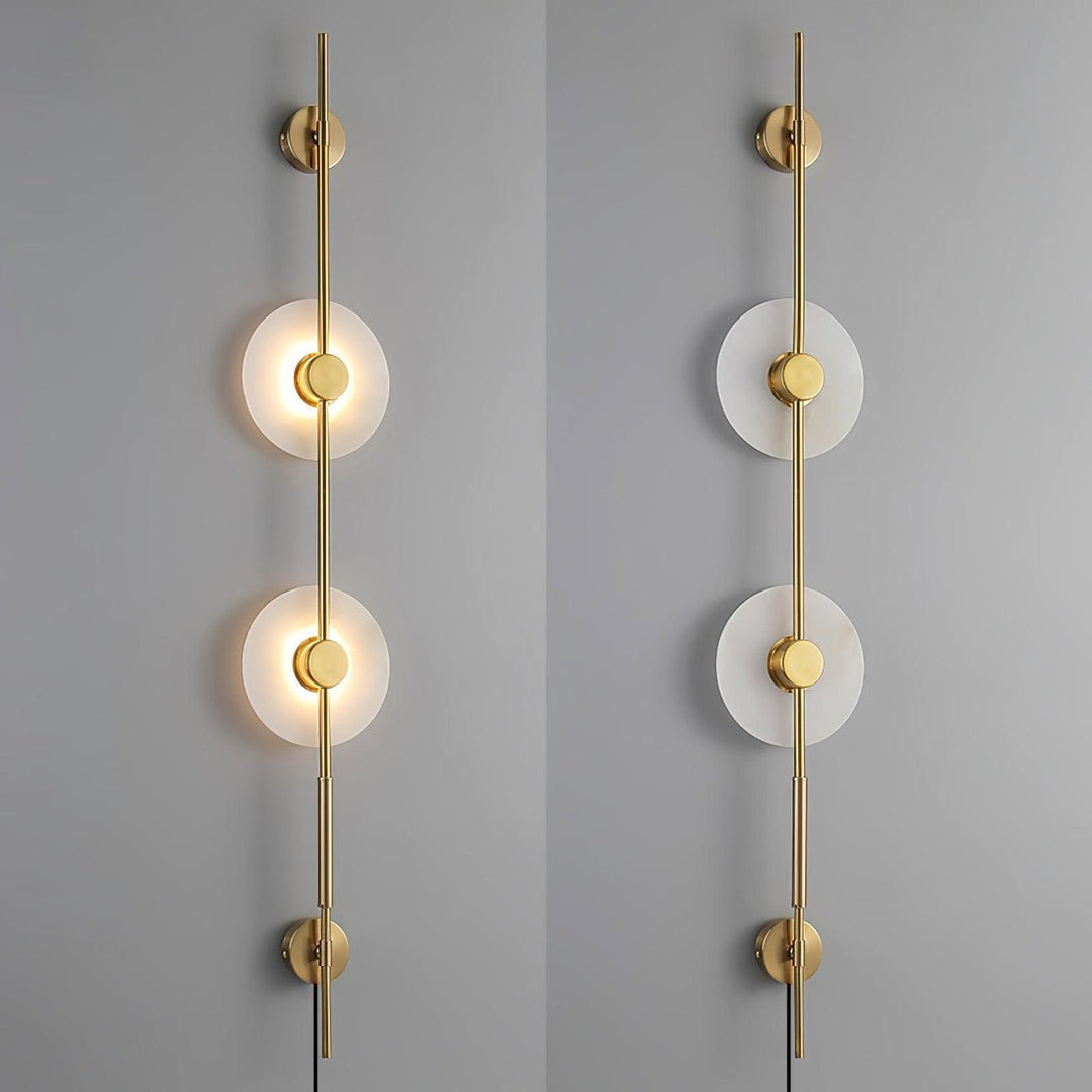 Alabaster Vertical Plug - in Wall Sconce - Vakkerlight