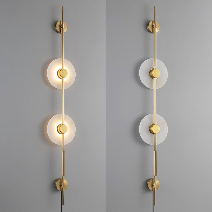 Alabaster Vertical Plug - in Wall Sconce - Vakkerlight