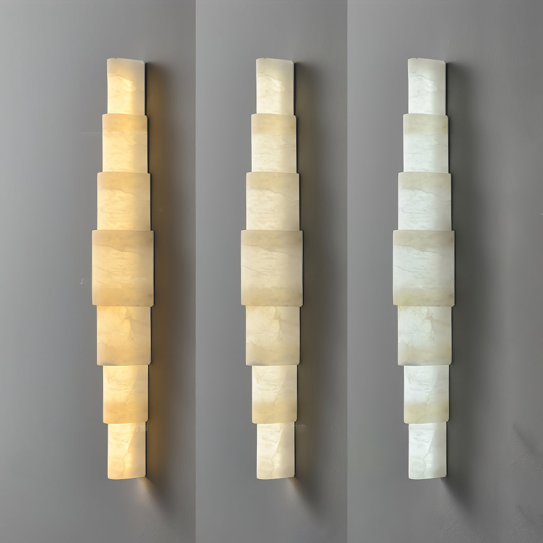 Alba Cascade Alabaster Wall Sconce - Vakkerlight