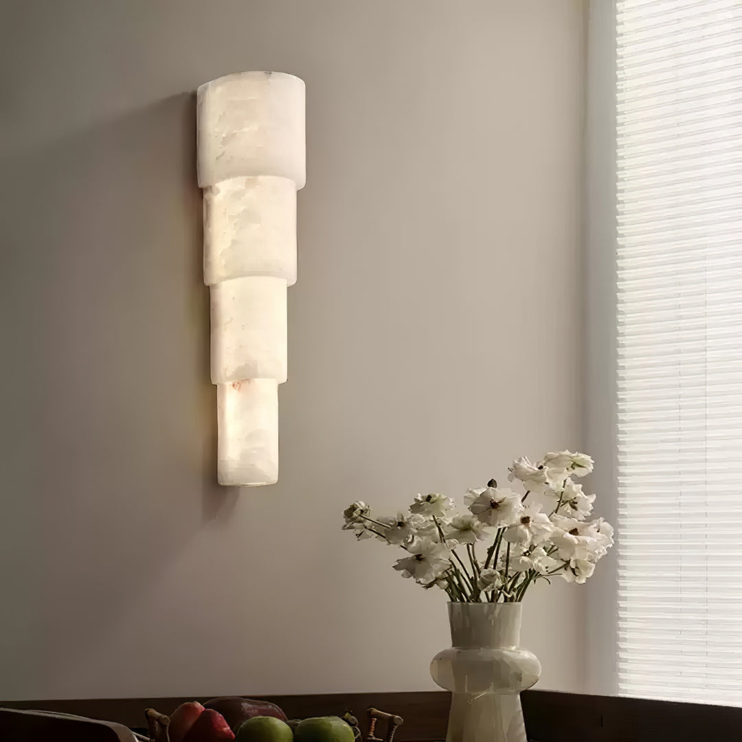 Alba Cascade Alabaster Wall Sconce - Vakkerlight