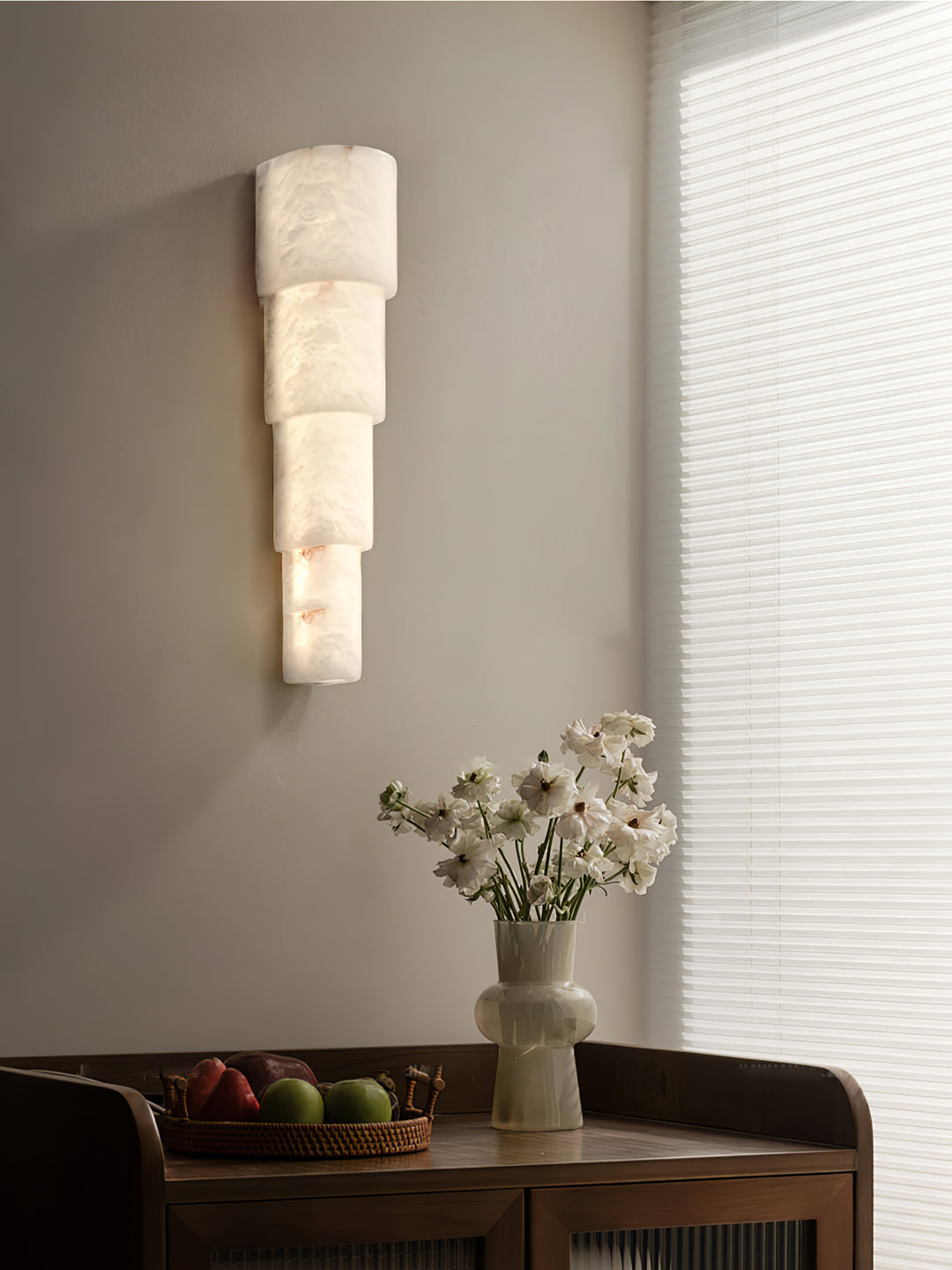 Alba Cascade Alabaster Wall Sconce - Vakkerlight