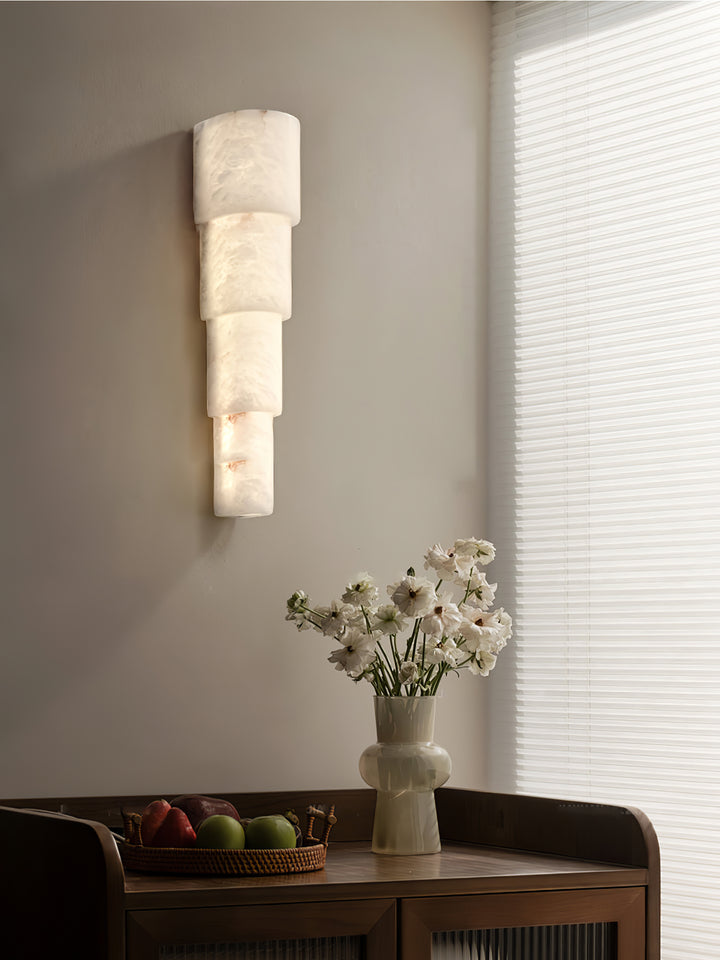 Alba Cascade Alabaster Wall Sconce - Vakkerlight
