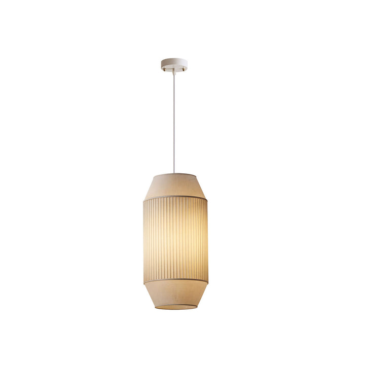 Alder Fluted Fabric Pendant Lamp