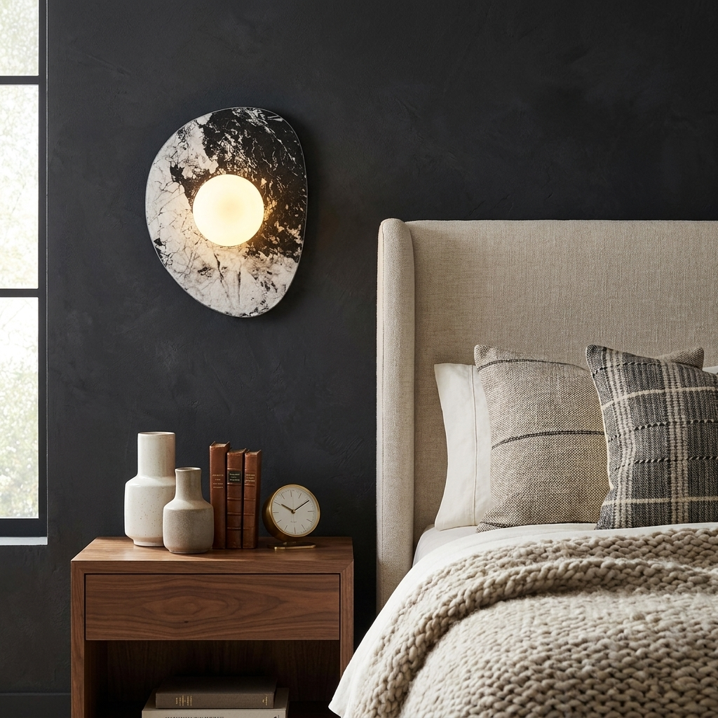 Alira Stone Oval Wall Sconce