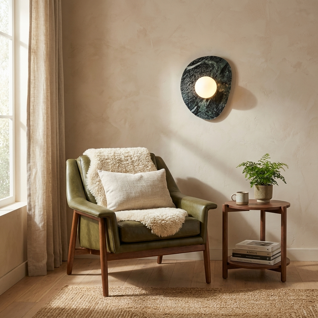 Alira Stone Oval Wall Sconce
