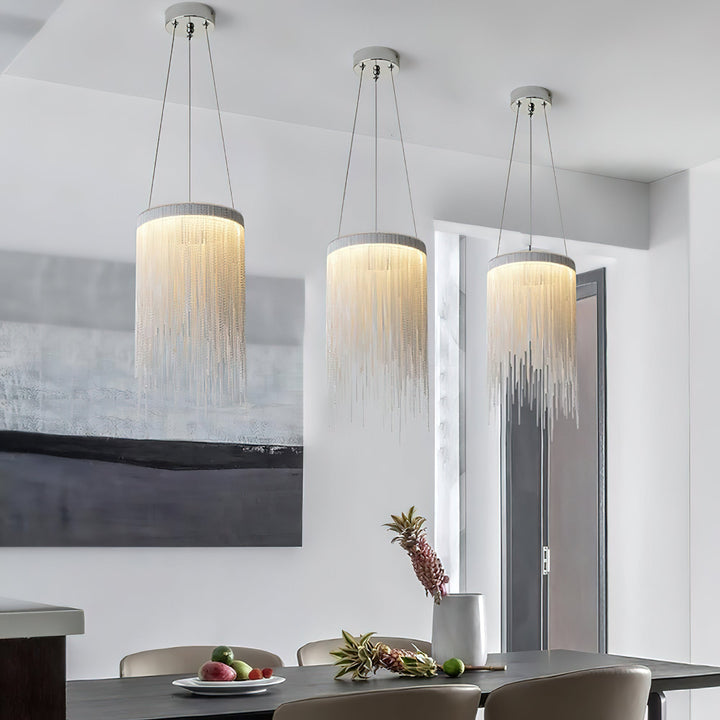 Aluminum Chain Tassel Pendant Light - Vakkerlight