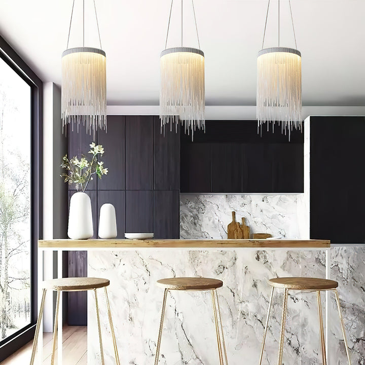 Aluminum Chain Tassel Pendant Light - Vakkerlight