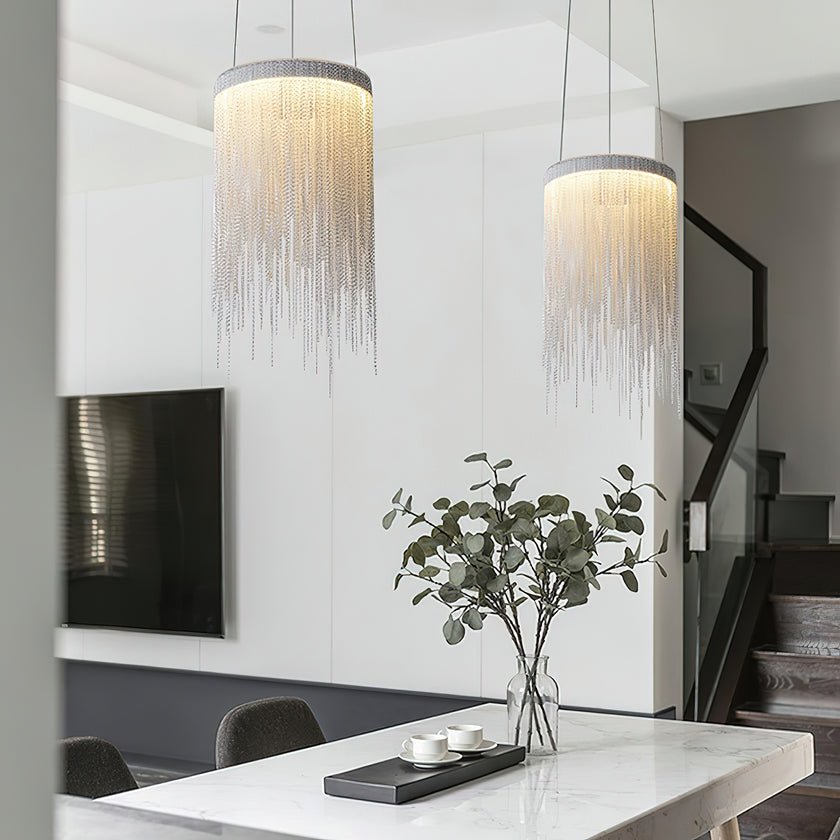 Aluminum Chain Tassel Pendant Light - Vakkerlight