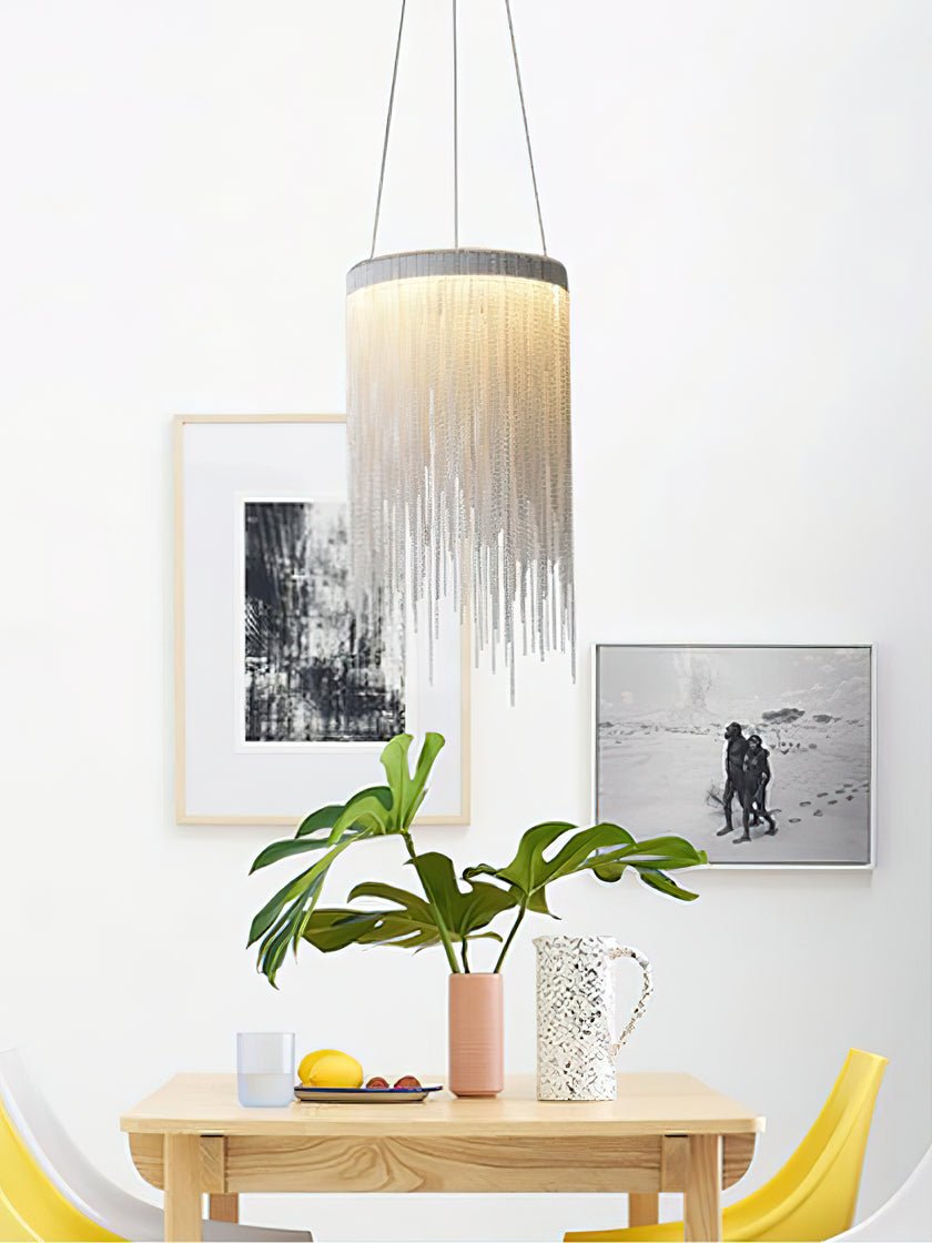 Aluminum Chain Tassel Pendant Light - Vakkerlight