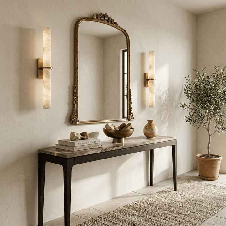 Aluna Alabaster Bar Wall Light - Vakkerlight