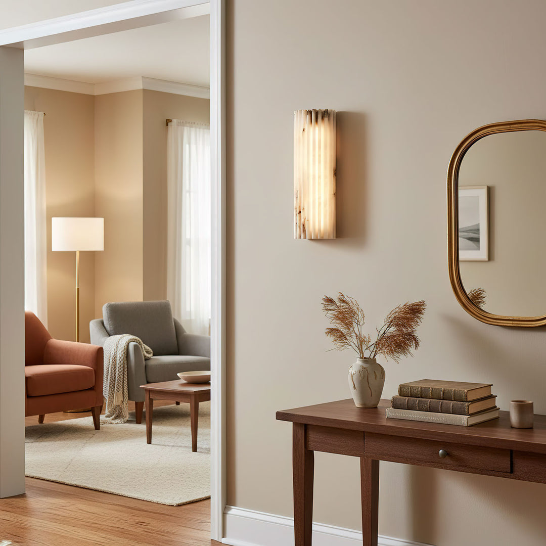 Alvia Alabaster Wall Light - Vakkerlight