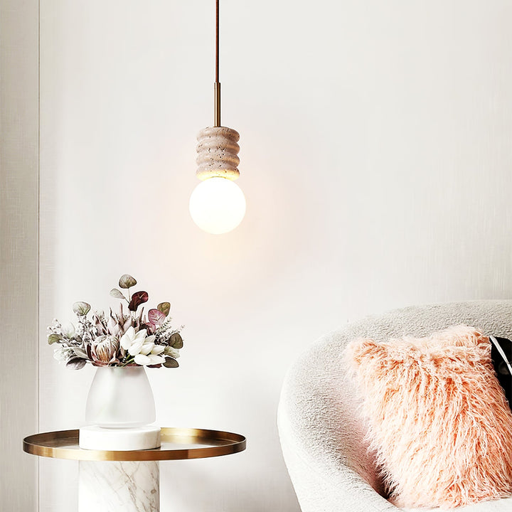 Alvia Travertine Pendant Lamp - Vakkerlight