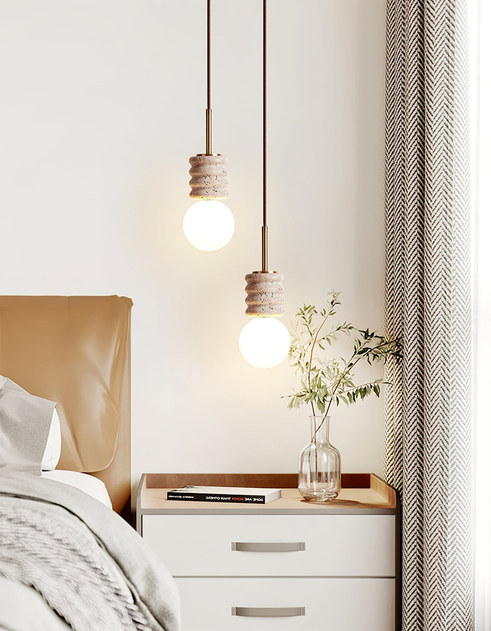 Alvia Travertine Pendant Lamp - Vakkerlight