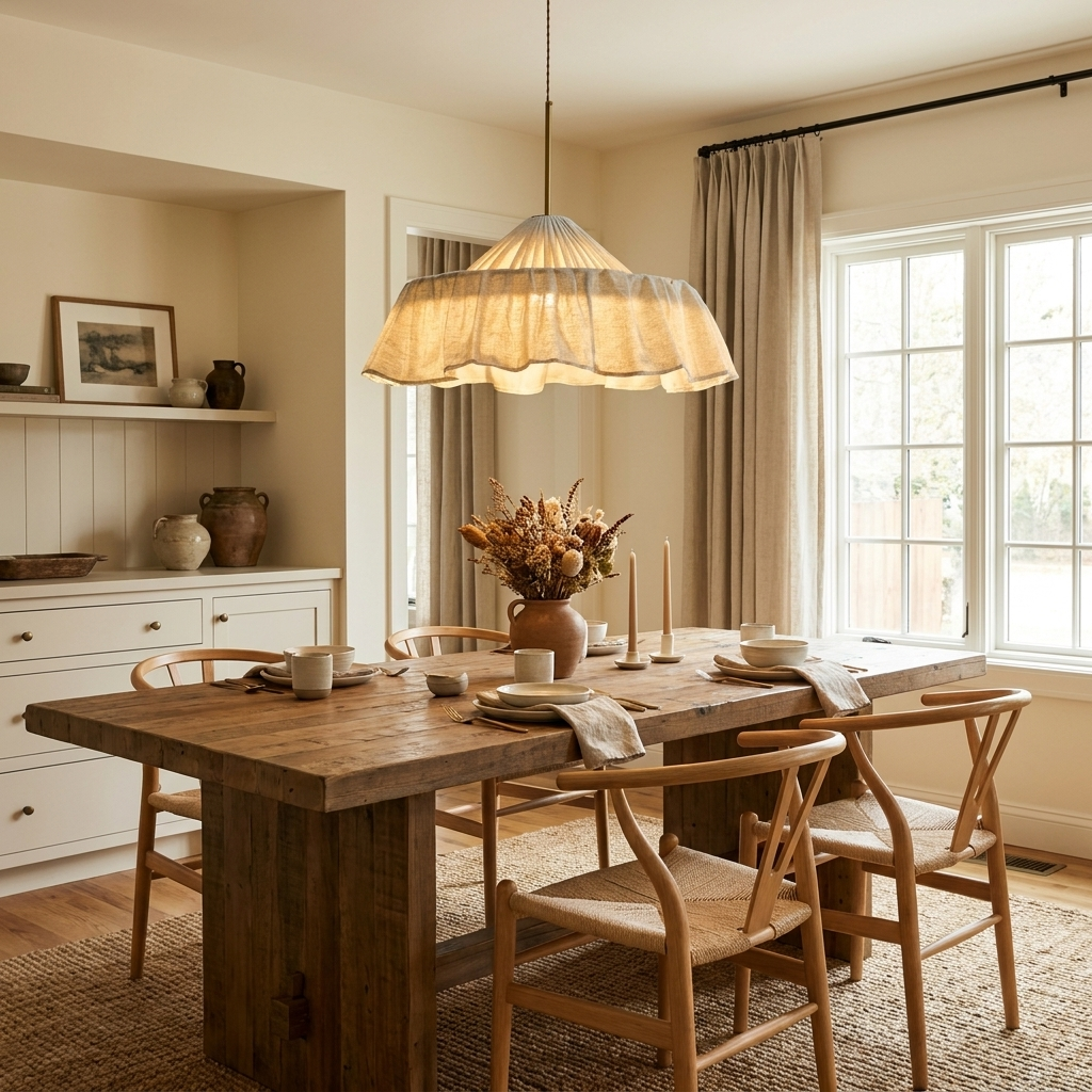 Alvise Linen Pendant Light