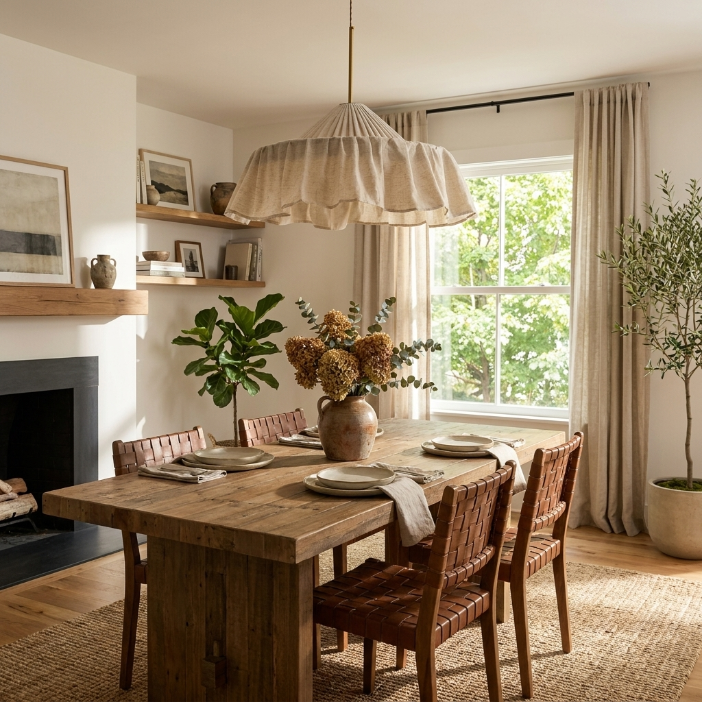 Alvise Linen Pendant Light