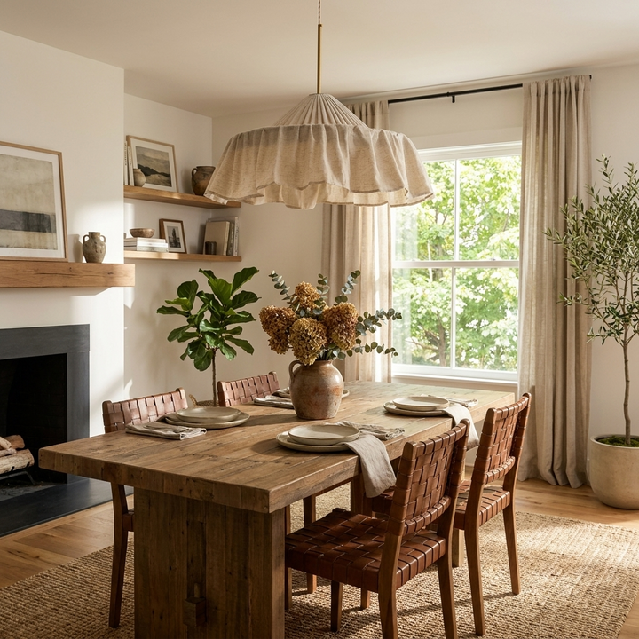 Alvise Linen Pendant Light