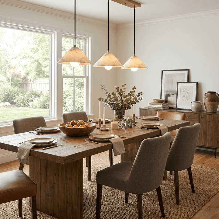 Amara Alabaster Cone Pendant Lamp - Vakkerlight