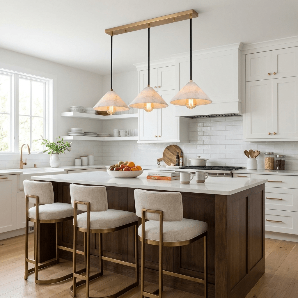 Amara Alabaster Cone Pendant Lamp - Vakkerlight