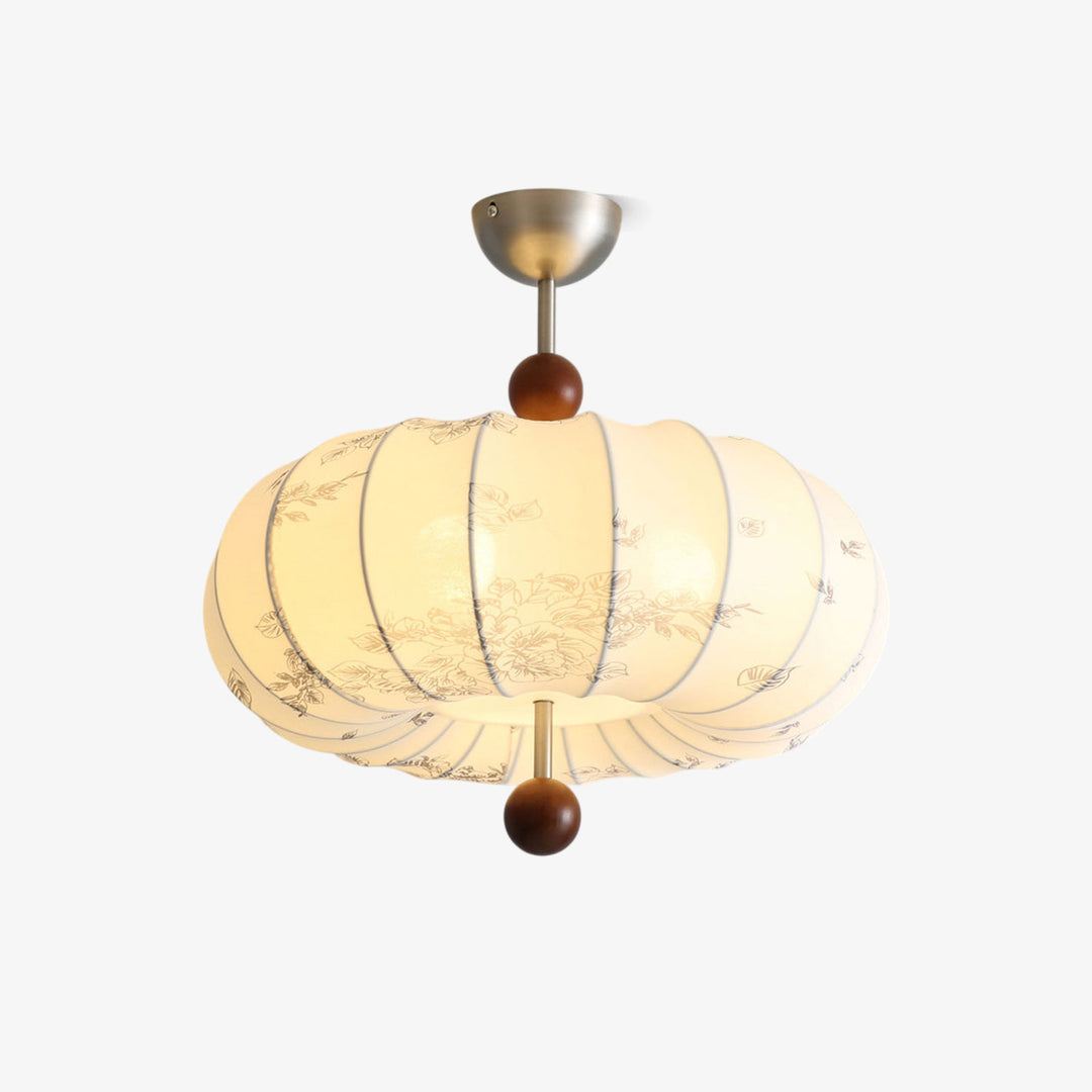 Amaya Fabric Lantern Pendant Light - Vakkerlight