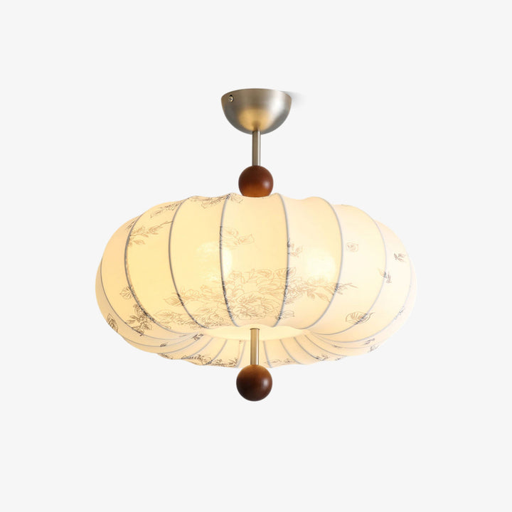Amaya Fabric Lantern Pendant Light - Vakkerlight