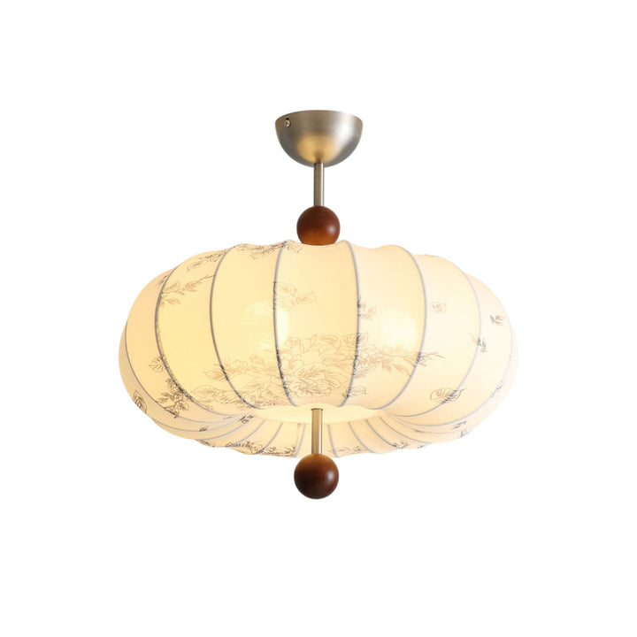 Amaya Fabric Lantern Pendant Light - Vakkerlight