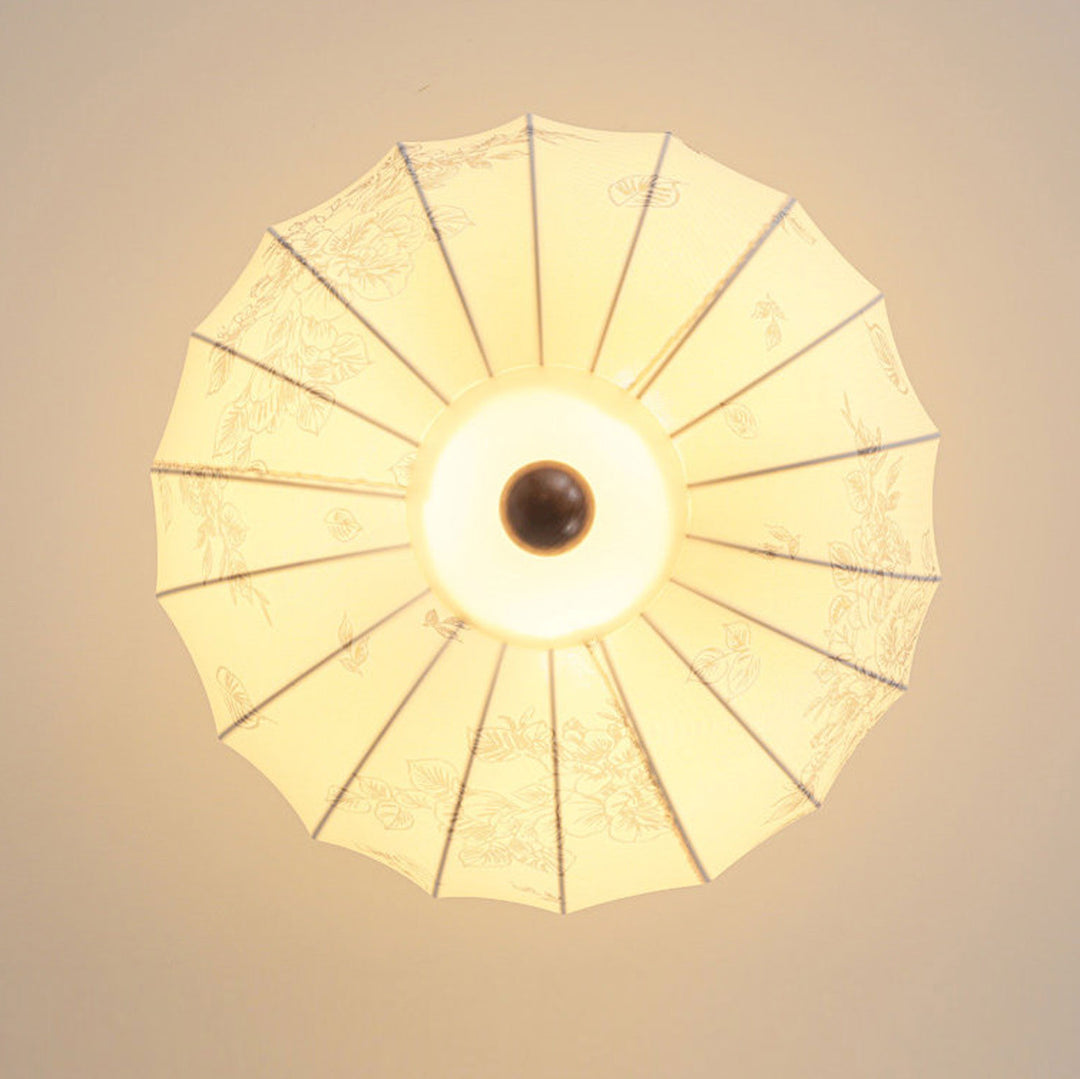 Amaya Fabric Lantern Pendant Light - Vakkerlight