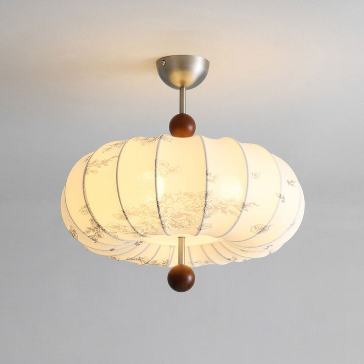 Amaya Fabric Lantern Pendant Light - Vakkerlight