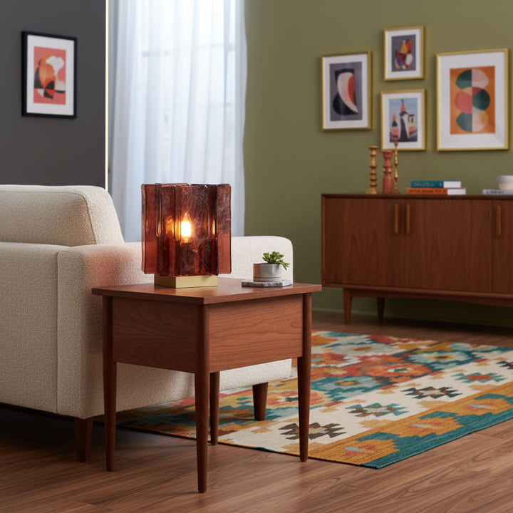 Amber Building Block Table Lamp - Vakkerlight