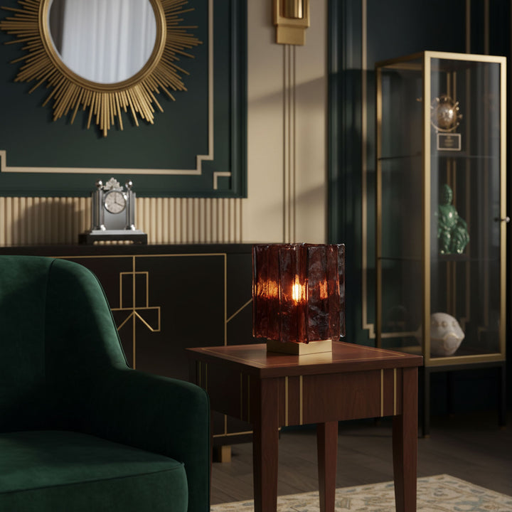 Amber Building Block Table Lamp - Vakkerlight