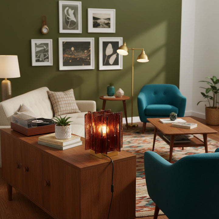 Amber Building Block Table Lamp - Vakkerlight