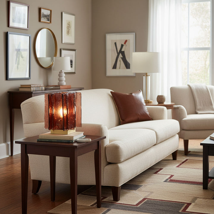 Amber Building Block Table Lamp - Vakkerlight