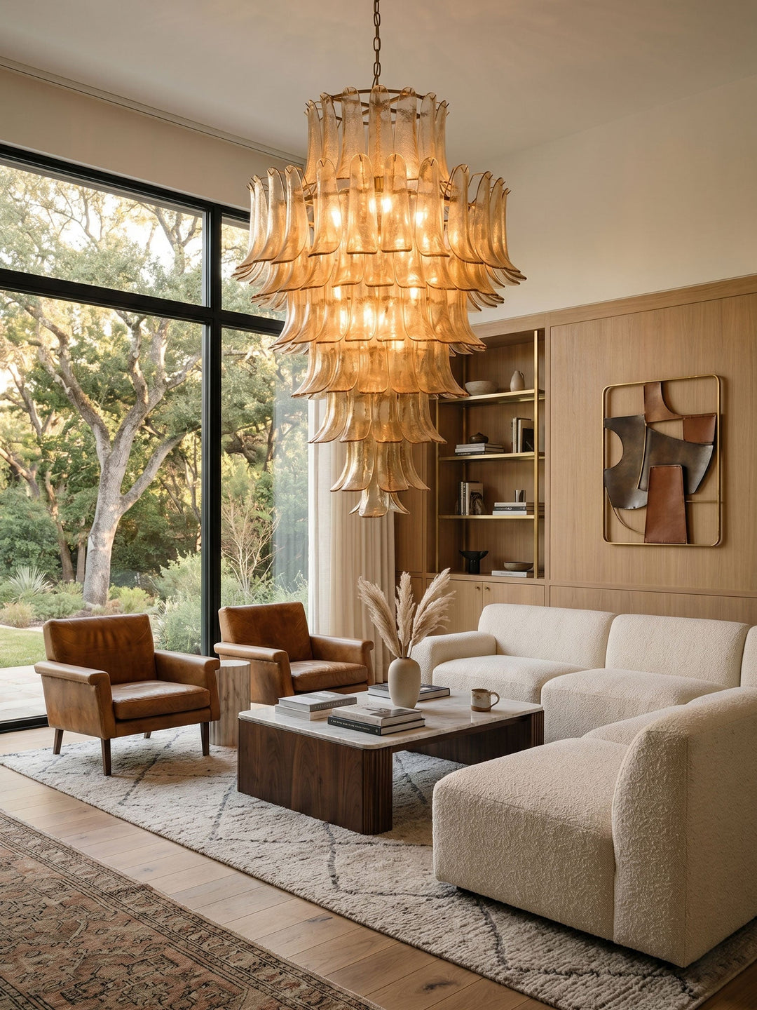 Amber Petalo Chandelier - Vakkerlight