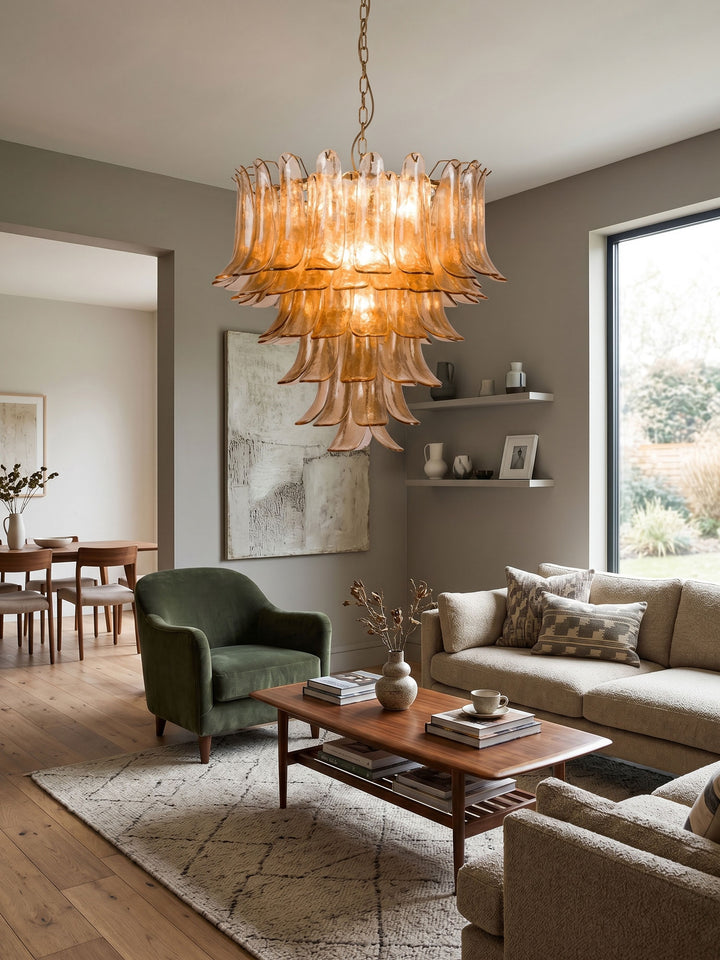 Amber Petalo Chandelier - Vakkerlight