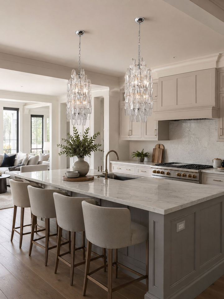 Amber Prism Long Chandelier - Vakkerlight