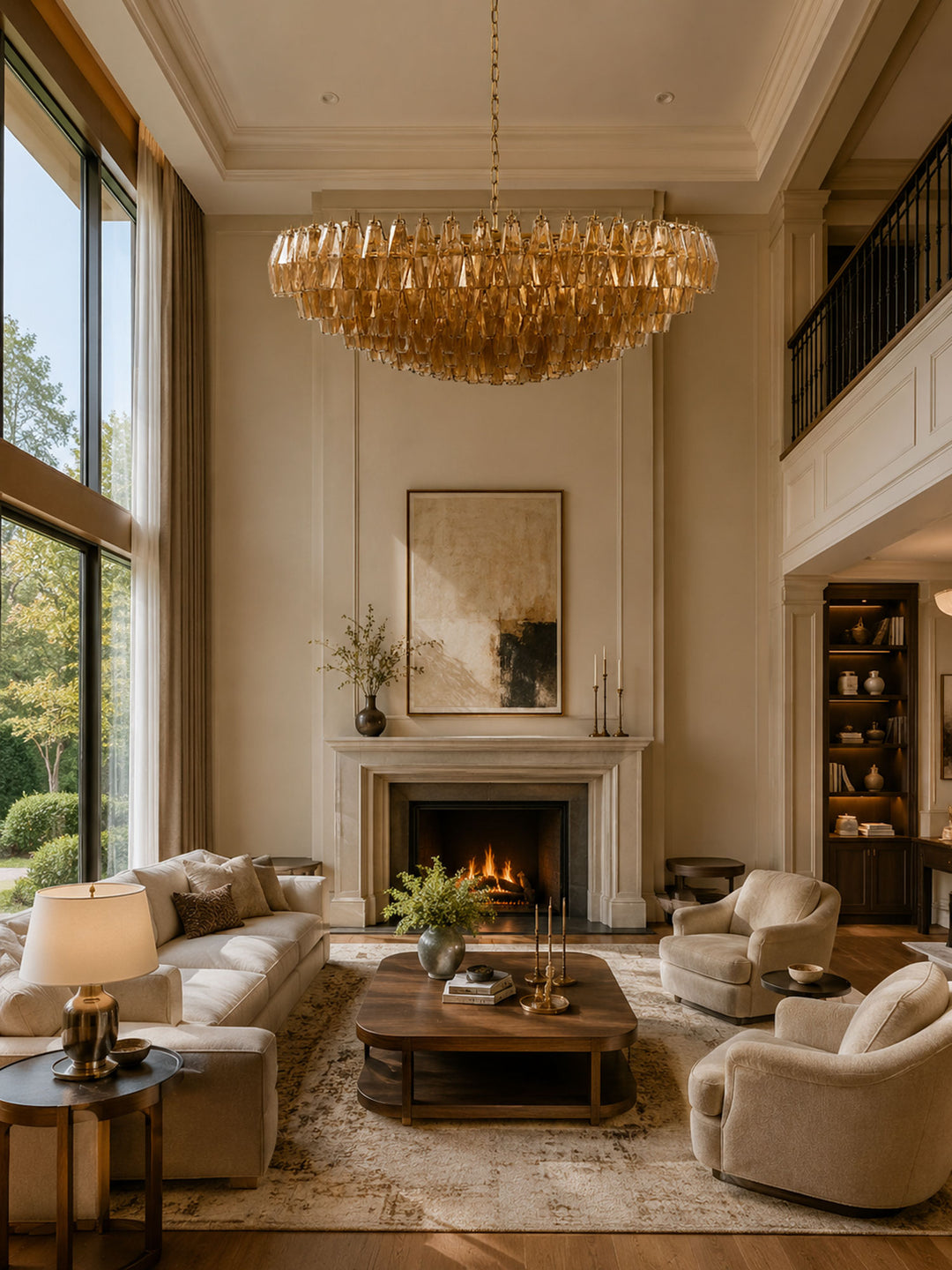 Amber Sorrento Chandelier - Vakkerlight