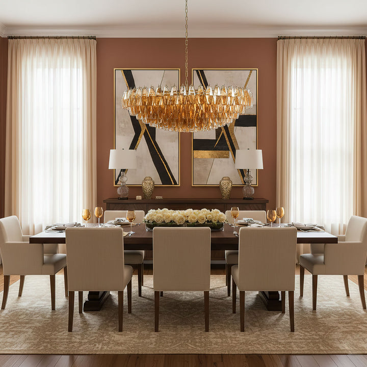 Amber Sorrento Chandelier - Vakkerlight