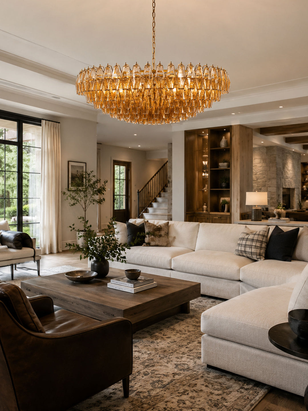 Amber Sorrento Chandelier - Vakkerlight