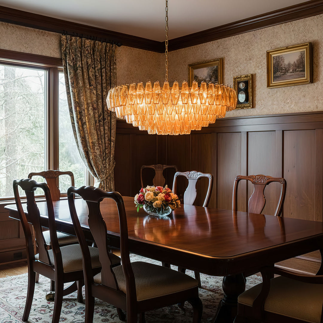 Amber Sorrento Chandelier - Vakkerlight