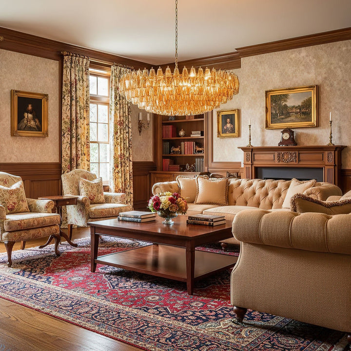 Amber Sorrento Chandelier - Vakkerlight