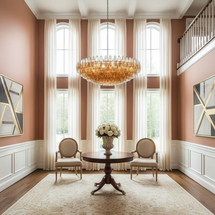 Amber Sorrento Chandelier - Vakkerlight