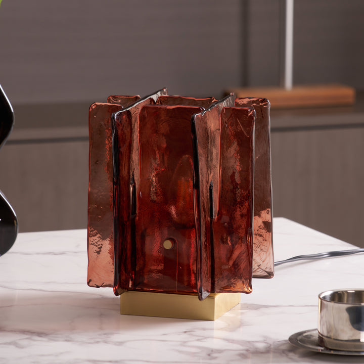 Amber Building Block Table Lamp - Vakkerlight